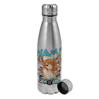 Nami One Piece, Metallic water bottle, stainless steel, 750ml
