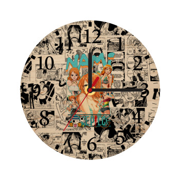 Nami One Piece, Ρολόι τοίχου ξύλινο plywood (20cm)