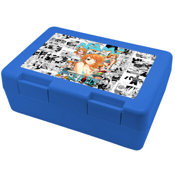 Nami One Piece, Children's cookie container BLUE 185x128x65mm (BPA free plastic)