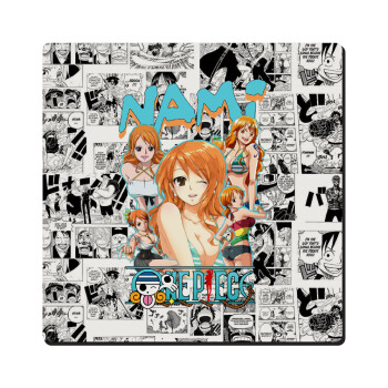 Nami One Piece, Τετράγωνο μαγνητάκι ξύλινο 6x6cm