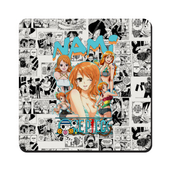 Nami One Piece, Τετράγωνο μαγνητάκι ξύλινο 9x9cm