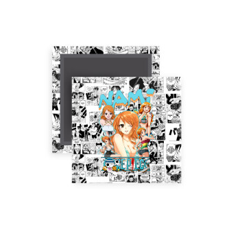 Nami One Piece, Μαγνητάκι ψυγείου τετράγωνο διάστασης 5x5cm