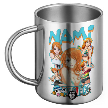 Nami One Piece, Ανοξείδωτη Μεταλλική Κούπα 450ml - Διπλού Τοιχώματος