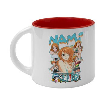 Nami One Piece, Κούπα κεραμική 400ml Λευκή/Κόκκινη