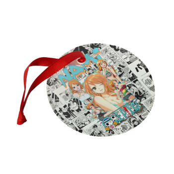 Nami One Piece, Christmas ornament glass 9cm
