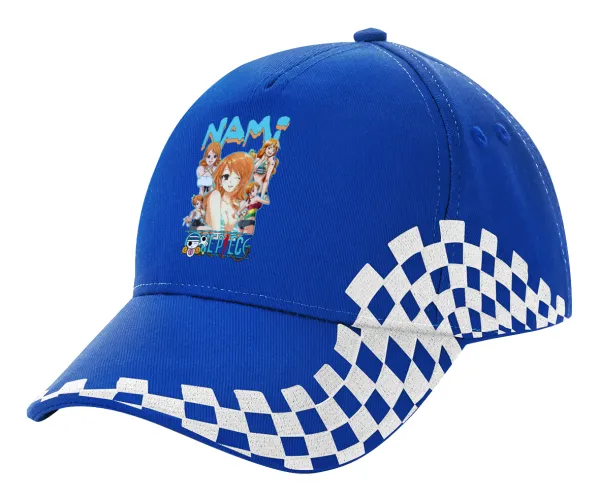 Nami One Piece — Καπέλο Ενηλίκων Ultimate ΜΠΛΕ RACING, (100% ΒΑΜΒΑΚΕΡΟ DRILL, ΕΝΗΛΙΚΩΝ, UNISEX, ONE SIZE)