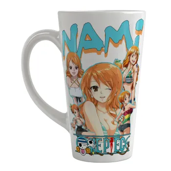 Nami One Piece, Κούπα κωνική Latte Μεγάλη, κεραμική, 450ml