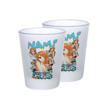 Nami One Piece, Σφηνοπότηρα γυάλινα 45ml του πάγου (2 τεμάχια)