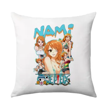 Nami One Piece, Μαξιλάρι καναπέ 40x40cm περιέχεται το  γέμισμα
