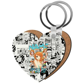 Nami One Piece, Μπρελόκ Ξύλινο καρδιά MDF