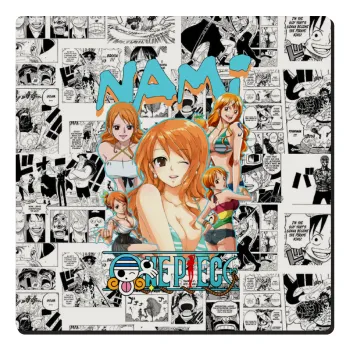Nami One Piece, Τετράγωνο μαγνητάκι ξύλινο 6x6cm