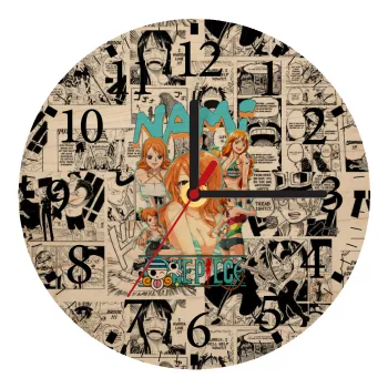 Nami One Piece, Ρολόι τοίχου ξύλινο plywood (20cm)