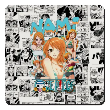 Nami One Piece, Τετράγωνο μαγνητάκι ξύλινο 9x9cm