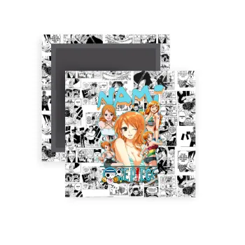 Nami One Piece, Μαγνητάκι ψυγείου τετράγωνο διάστασης 5x5cm