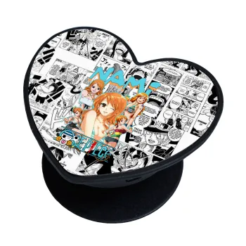 Nami One Piece, Phone Holders Stand  καρδιά Μαύρο Βάση Στήριξης Κινητού στο Χέρι