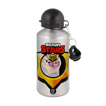 Brawl Stars Byron, Metallic water jug, Silver, aluminum 500ml