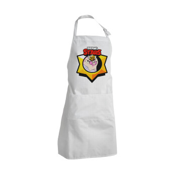 Brawl Stars Byron, Adult Chef Apron (with sliders and 2 pockets)