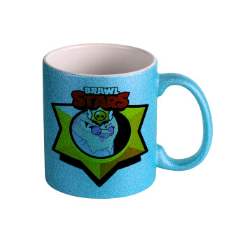 Brawl Stars Byron, Κούπα Σιέλ Glitter που γυαλίζει, κεραμική, 330ml