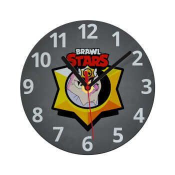 Brawl Stars Byron, Ρολόι τοίχου γυάλινο (20cm)