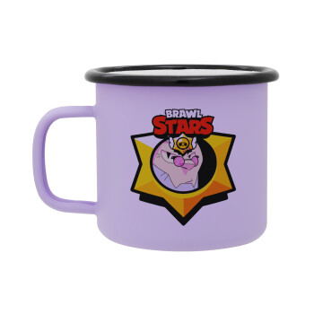 Brawl Stars Byron, Κούπα Μεταλλική εμαγιέ ΜΑΤ Light Pastel Purple 360ml