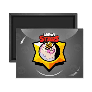 Brawl Stars Byron, Ορθογώνιο μαγνητάκι ψυγείου διάστασης 9x6cm