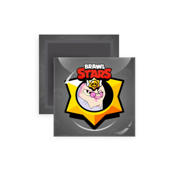 Brawl Stars Byron, Μαγνητάκι ψυγείου τετράγωνο διάστασης 5x5cm