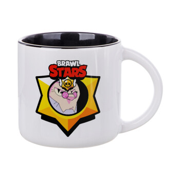 Brawl Stars Byron, Κούπα κεραμική 400ml Λευκή/Μαύρη