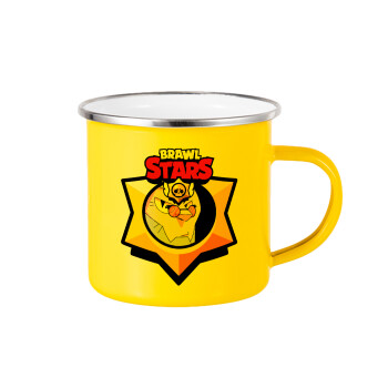 Brawl Stars Byron, Yellow Enamel Metallic Cup 360ml