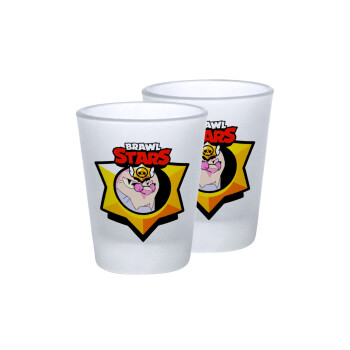 Brawl Stars Byron, Σφηνοπότηρα γυάλινα 45ml του πάγου (2 τεμάχια)