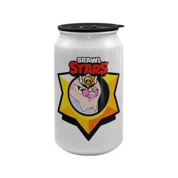 Brawl Stars Byron, Κούπα ταξιδιού μεταλλική με καπάκι (tin-can) 500ml