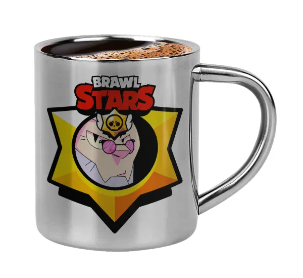 Brawl Stars Byron — Κουπάκι μεταλλικό διπλού τοιχώματος για espresso (220ml)