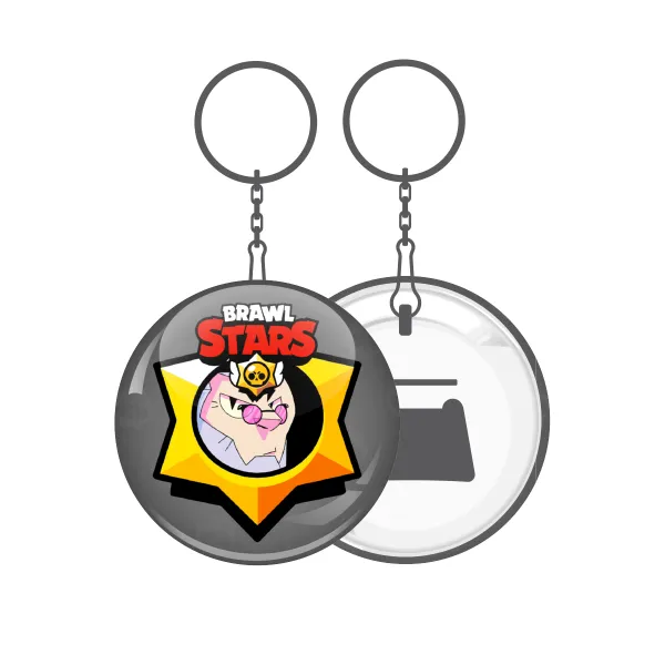 Brawl Stars Byron — Metal keychain 5cm with bottle opener