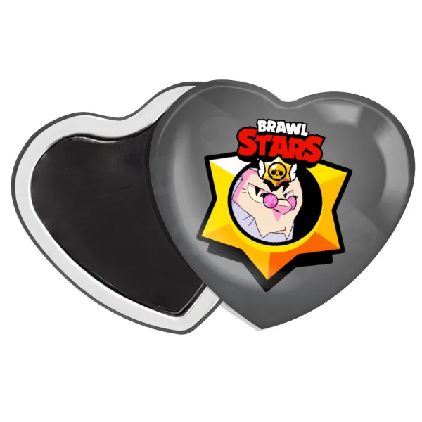 Brawl Stars Byron — Μαγνητάκι καρδιά (57x52mm)