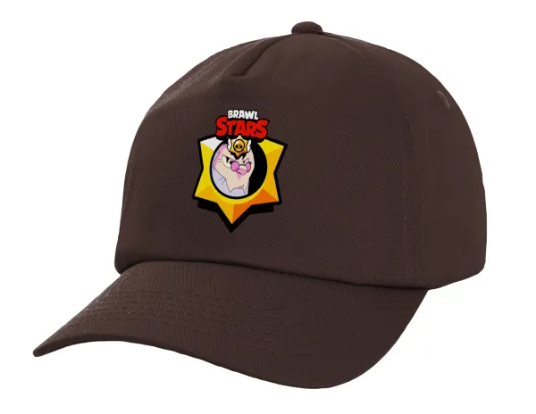 Brawl Stars Byron — Adult Baseball Cap, 100% Cotton, Chocolate (COTTON, ADULT, UNISEX, ONE SIZE)