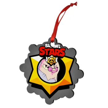 Brawl Stars Byron, Στολίδι Χριστουγεννιάτικο στολίδι snowflake ξύλινο 7.5cm