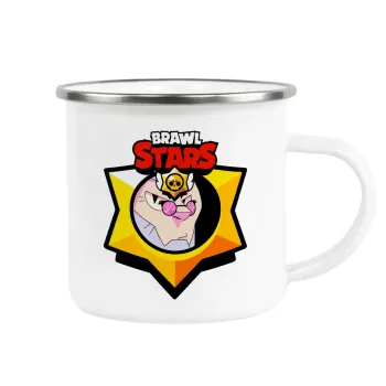Brawl Stars Byron, Κούπα Μεταλλική εμαγιέ λευκη 360ml