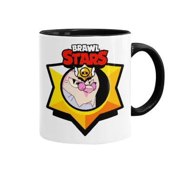 Brawl Stars Byron, Κούπα χρωματιστή μαύρη, κεραμική, 330ml