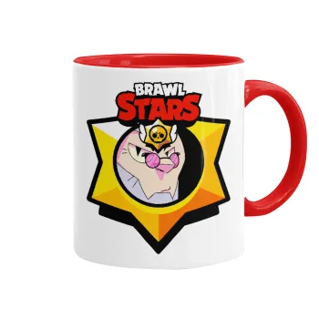 Brawl Stars Byron, Κούπα χρωματιστή κόκκινη, κεραμική, 330ml