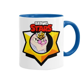 Brawl Stars Byron, Κούπα χρωματιστή μπλε, κεραμική, 330ml