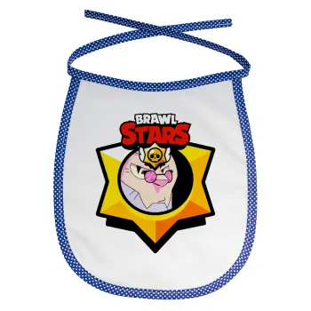 Brawl Stars Byron, Σαλιάρα μωρού αλέκιαστη με κορδόνι Μπλε