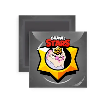 Brawl Stars Byron, Μαγνητάκι ψυγείου τετράγωνο διάστασης 5x5cm