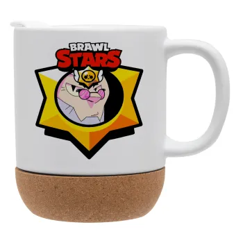 Brawl Stars Byron, Κούπα, κεραμική με βάση φελού και καπάκι (ΜΑΤ), 330ml