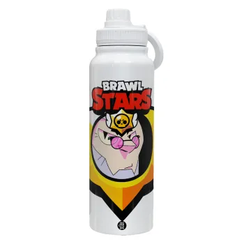 Brawl Stars Byron, Θερμός 1L Ανοξείδωτο με Βάση Κινητού & Διπλά Τοιχώματα