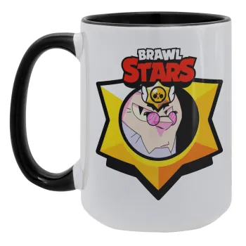 Brawl Stars Byron, Κούπα Mega 15oz, κεραμική Μαύρη, 450ml