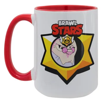 Brawl Stars Byron, Κούπα Mega 15oz, κεραμική Κόκκινη, 450ml