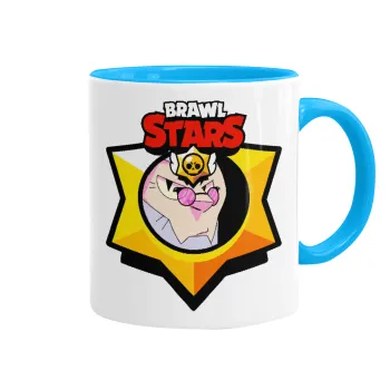 Brawl Stars Byron, Κούπα χρωματιστή γαλάζια, κεραμική, 330ml
