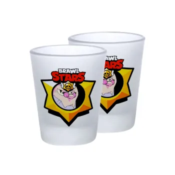 Brawl Stars Byron, Σφηνοπότηρα γυάλινα 45ml του πάγου (2 τεμάχια)