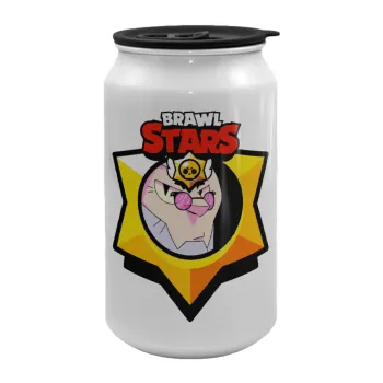 Brawl Stars Byron, Κούπα ταξιδιού μεταλλική με καπάκι (tin-can) 500ml