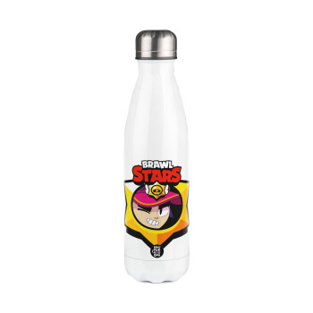 Brawl Stars Fang, Metal mug thermos White (Stainless steel), double wall, 500ml
