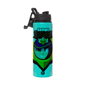 Brawl Stars Fang, Metallic water bottle with safety lid, 850ml aluminum